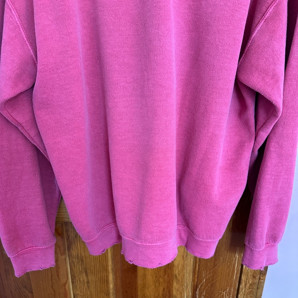 Free People Tricia Fix Collegiate V-neck Sweatshirt - Picture 8 of 9